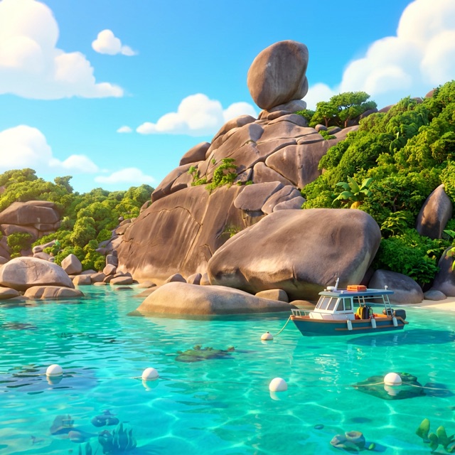 Similan-Inseln, illustriert