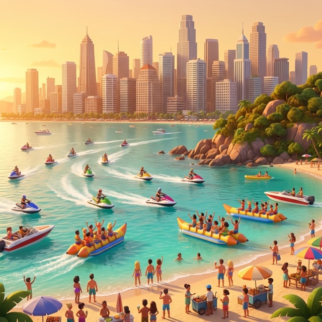 Koh Larn, illustriert